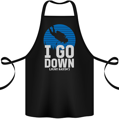 I Go Down lustige Tauchen Taucher Tauchen Baumwolle Schürze 100% Bio