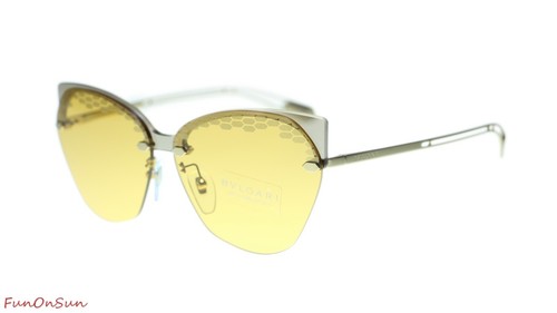 Gafas de sol de diseño BVLGARI BV6107 204985 lentes transparentes/amarillas 62 mm - Imagen 2 de 5