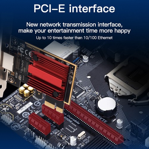 Scheda di rete Gigabit Ethernet Gigabit Ethernet PCI-E desktop 2,5 Gbps LAN RTL8125 - Foto 8 di 8