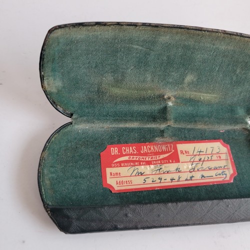 Shuron Spectacle Eyeglasses Rimless Wire Octagon Case Union City NJ 1935 - Picture 10 of 14