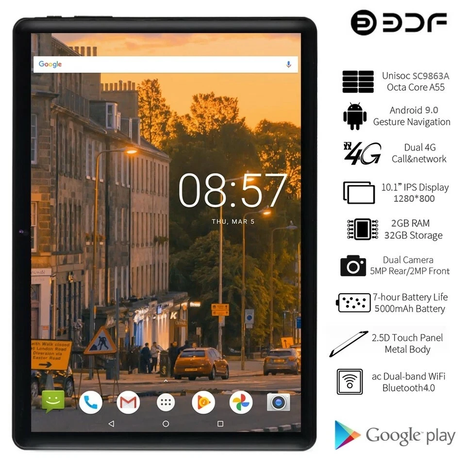 Tablet PC Android Pantalla 10,1" DUAL SIM CON RED 4G CPU OCTACORE 1280x800 HD - Imagen 2 de 4