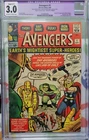 THE AVENGERS #1 1963 CGC 3.0 Restored LOOKS 6.0 SILVER AGE Key 1st Appearance