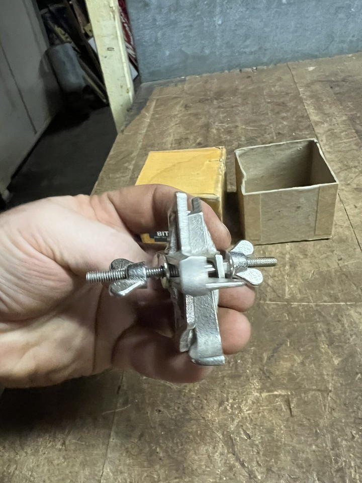 Vintage Old Original Stanley No 49 Bit Gauge Metal Tool W Cardboard Box