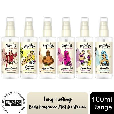 Impulse Body Mist mit langanhaltend frischem Duftsortiment für Damen, 100 ml