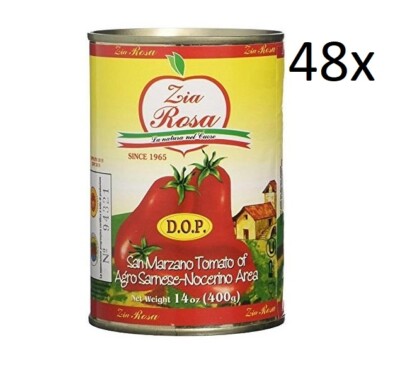 48x Zia Rosa DOP Pomodoro San Marzano Tomate aus Kampanien Dose von 400g