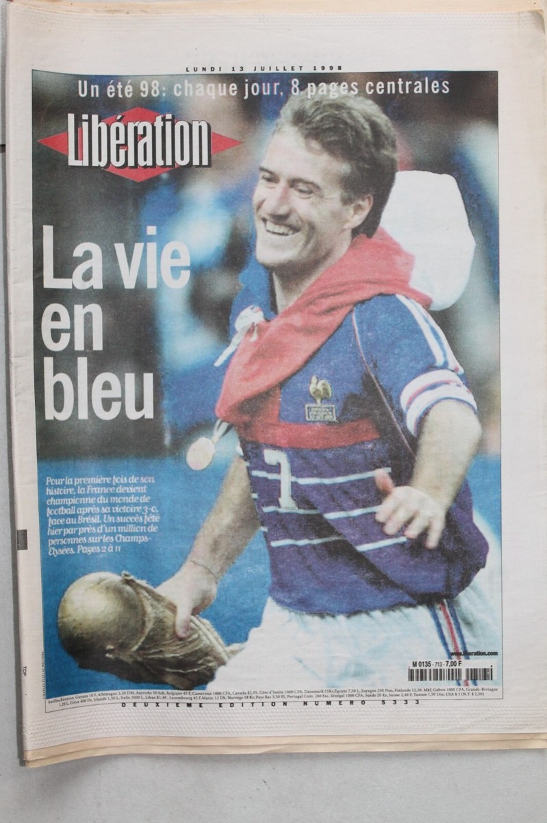 Libération 13 Juillet 1998 – Coupe Du Monde De Football