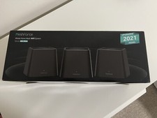 Meshforce Mesh WiFi System M3s Suite Set of 3 Midnight Black - Gigabit Dual B...