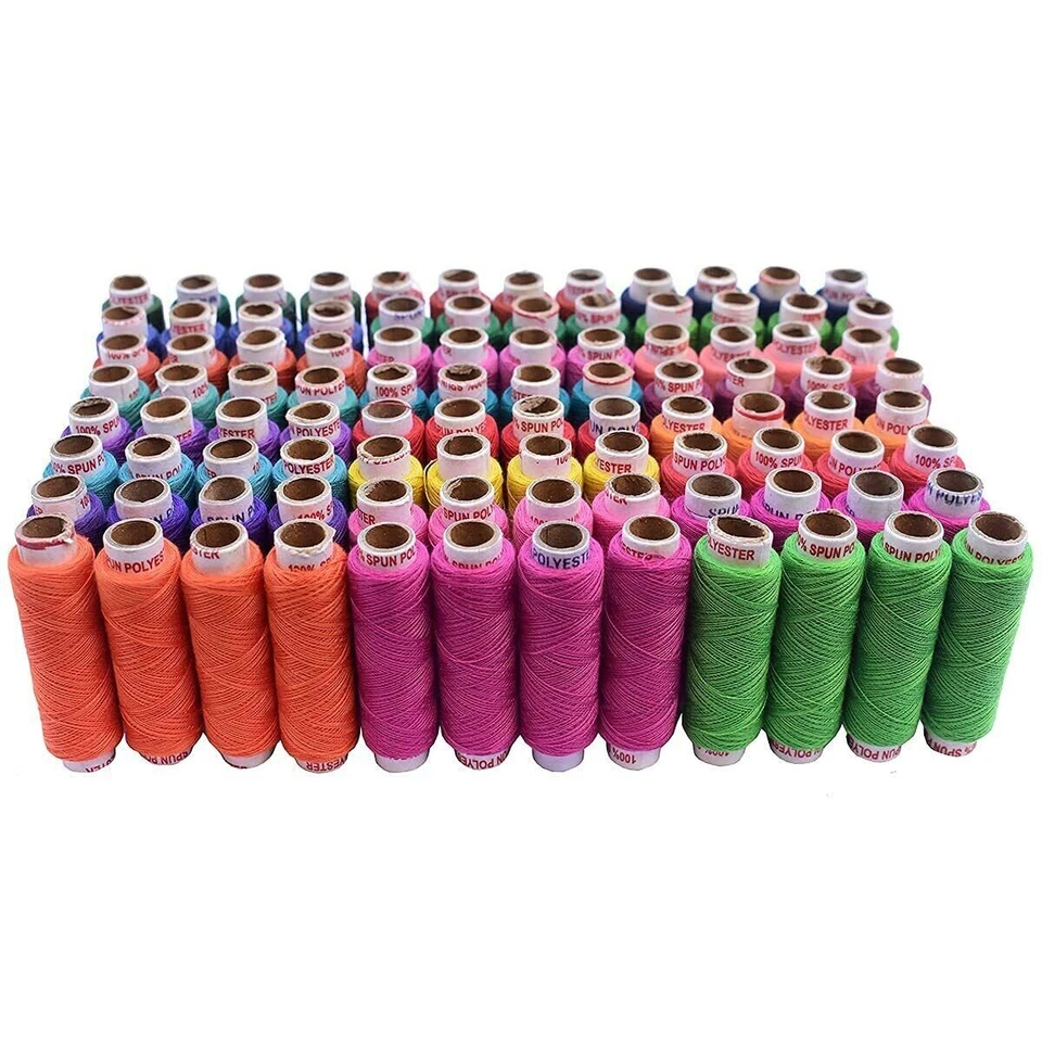 Polyester Thread Spools Sewing Threads Multipurpose Hand Sewing 25 Color 4 Each - Image 4 of 4
