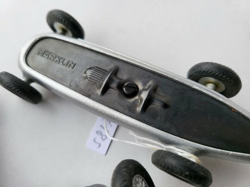 Tin Toy (die cast metal) Märklin-Western Germany 3 MERCEDES BENZ RACERS 1:43 SC. - Foto 12 di 12