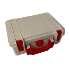 Uhrenkoffer Transportkoffer 3 Uhren Watch Case Weiß Rot Gelb