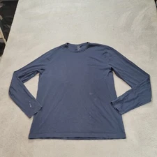 Flint and Tinder Tee T-shirt Mens L Blue Long Sleeve Crewneck Lightweight *Read