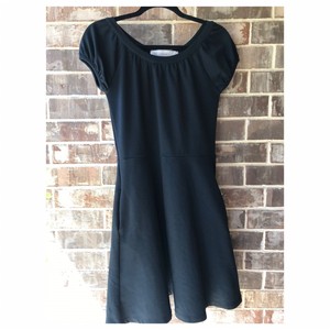 women's fit and flare black dress