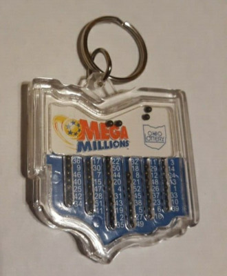 Vtg Ohio Lottery Keychain Lucky Winning Number Picker mega millions Lotto State