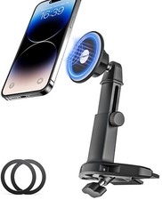 Car CD Slot Mount Magnetic, Car CD Player Holder Mag-Safe with Telescopic Arm...