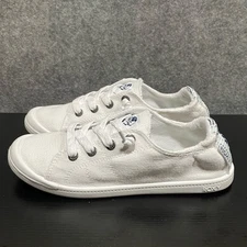 Roxy Rory Slip on Sneaker Womens 7 White Lightweight Comfort Flat Beach Resort