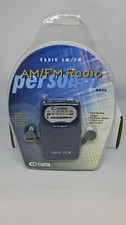 Curtis Portable Super Slim AM/FM Radio Model RS25 With Headphones New Old Stock