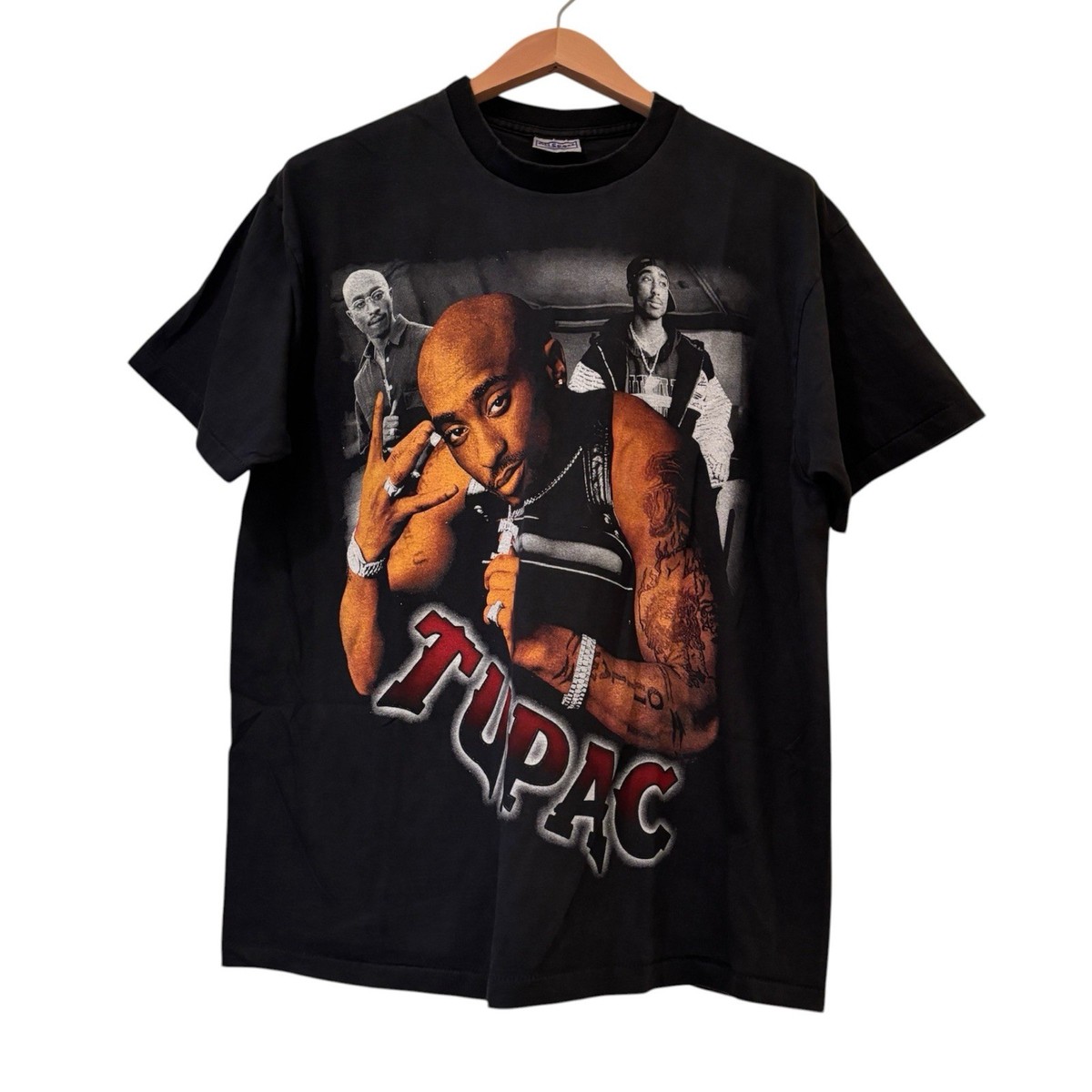 Tupac Shakur Rapper Hip Hop 2Pac Vintage 90s Band XL Single Stitch