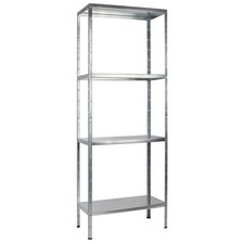 SCHULTE Regalwelt Steckregal, 60 kg Tragkraft, 180x60x40 cm (HxBxT), verzinkt