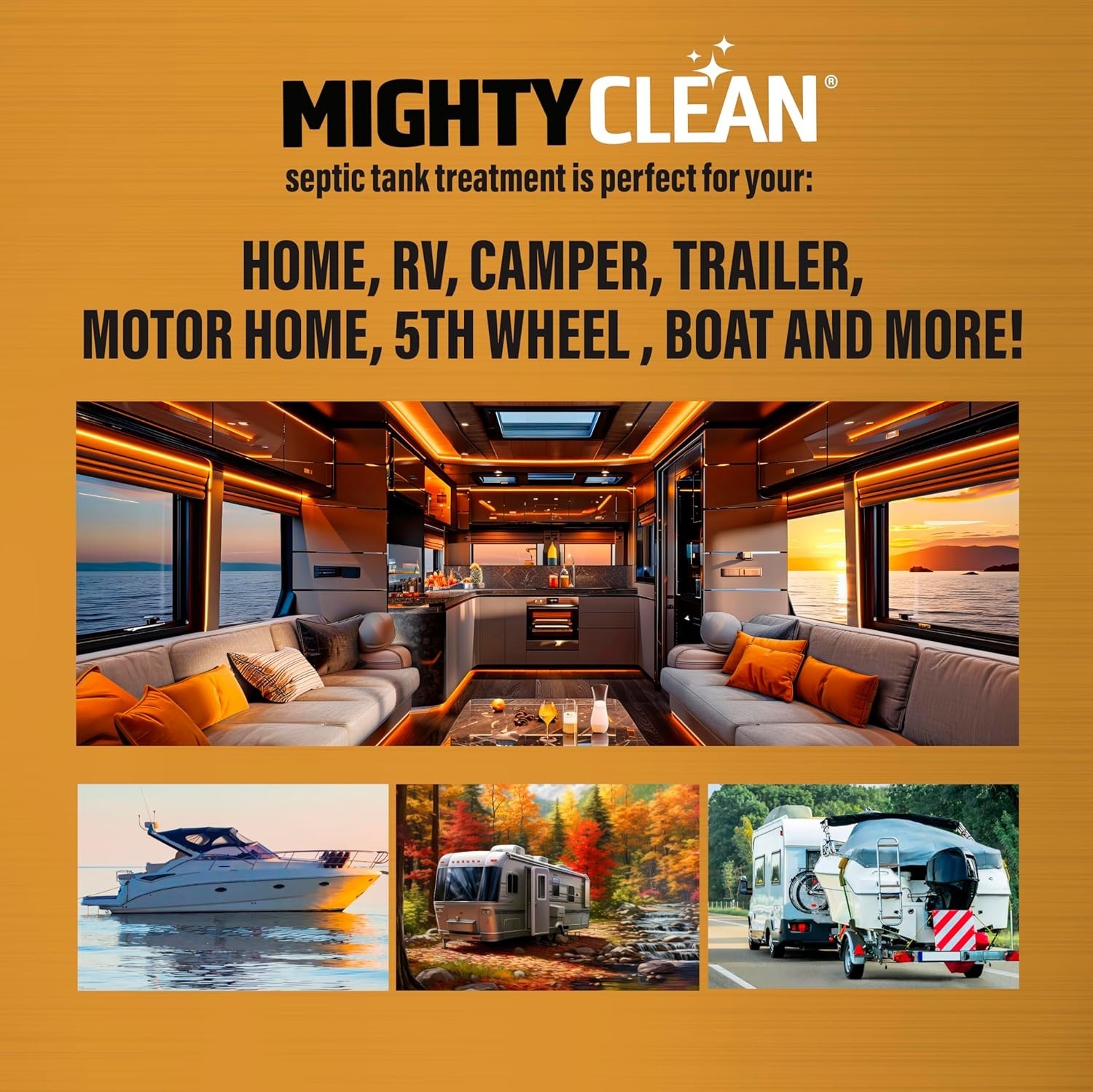 Septic Tank Treatment 12 Pcs for 1-Year Supply, Dissolvable Septic Tank Treat...