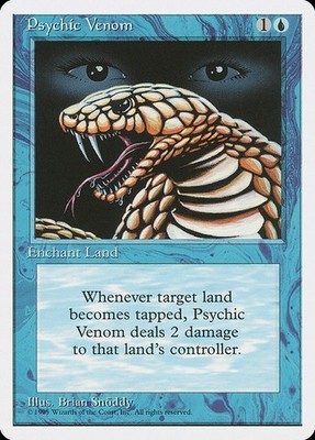 [MTG] Psychic Venom (096) (4ED) HP-DMG
