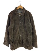 J.Crew Leather Jacket Blouson/90-00S/L/Suede/Brw 10801