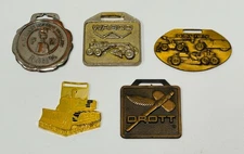 Vintage Advertising watch fobs heavy equipment collectible lot of 5
