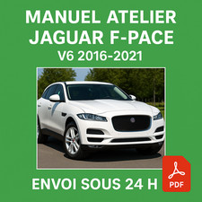 Manuel Atelier Jaguar F Pace 2016-2021 Revue Technique Français RTA CD PDF