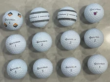12 TaylorMade 2024/25 TP5 Mix Mint 5A Used Golf Balls Free shipping