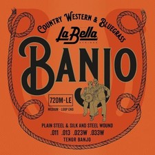 LaBella 720M-LE Tenor Banjo Silk Steel Banjo String M From Japan