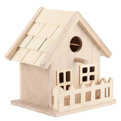 Vogelhaus Holz Hängendes Käfig Warmes Nistkasten Naturdübel
