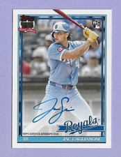 2026 Topps Jac Caglionone KC Royals auto RC Rookie 1991 variation
