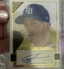 Topps 2020 Gallery Trevor Richards Tampa Bay Rays Autograph Baseball Card #126
