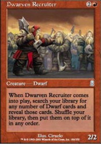1x Dwarven Recruiter Moderate Play MTG Magic - Kid Icarus -