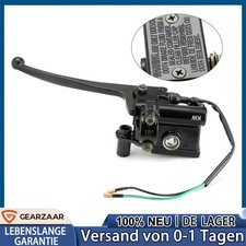 Bremspumpe rechts Mit Spiegelaufnahme M10 Gewinde mit Handbremshebel Schwarz