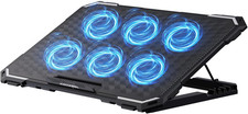 Laptop Cooling Pad with Six Fans and Adjustable Height for 13 to 15.6 Inch