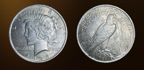 1923 Peace Dollar $1 Silver Coin Circulated Business Strike Uncertified Ungraded