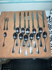 21 PEZZI CHRISTOLFE ACIER PLACCATO ARGENTO PEZZI PIATTI