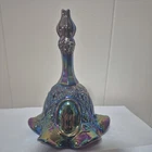 Fenton Amethyst Carnival Glass Temple Bell