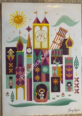 Disney WonderGround 2026 It s A Small World By Stacey Aoyama 5x7 Postcard