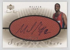 2002-03 Upper Deck Sweet Shot Signature Shots Melvin Ely #ME Rookie Auto RC