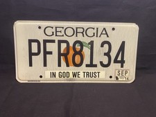 Georgia In God We Trust License Plate
