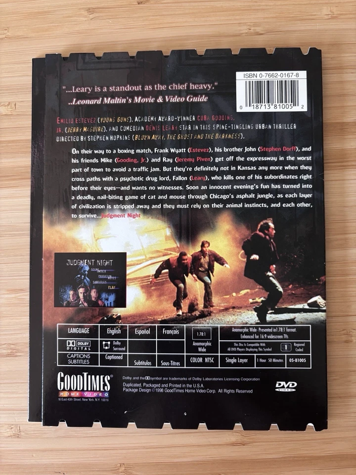 Judgment Night DVD 1993 (limitierte Papp-Slipsleeve-Sonderedition) - Bild 3 von 3