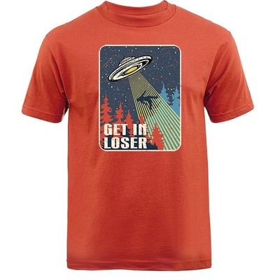 Get In Loser UFO Alien Funny Joke Humor Humorous T-shirt