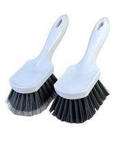 Car Wheel Tire Brush Deep Cleaning Brush Soft Bristles Stiff Bristles Pack 2