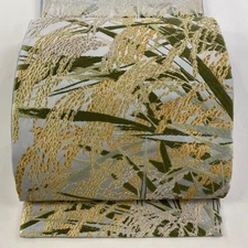 Excellent bag belt drum pattern pure silk Used BUYS-0