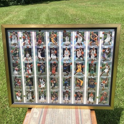 1996 E-X 2000 Credentials Uncut Sheet Kobe Bryant Michael Jordan Beautiful Frame