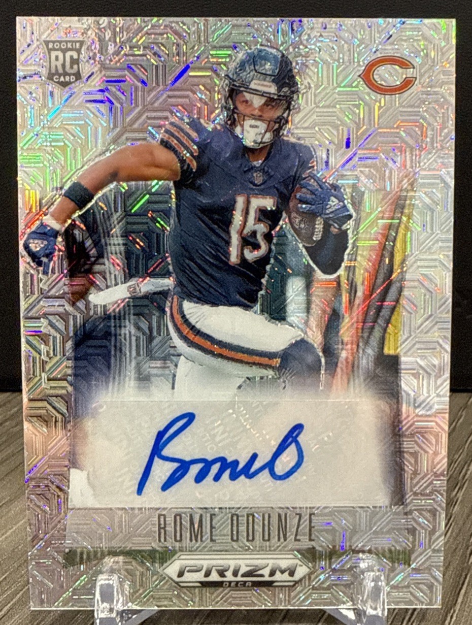 2024 Prizm Deca Rome Odunze Mojo Prizm Rookie Auto /25 Chicago Bears