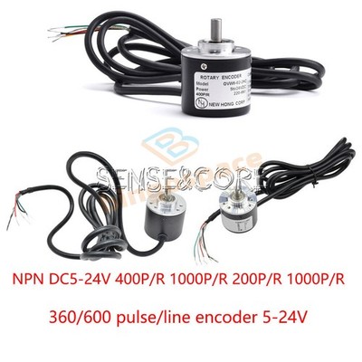 DC5-24V 100/200/360/600/400/1000P/R Incremental Rotary Encoder AB Two-Phase