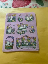 Vintage 1980s Easter  Stickers