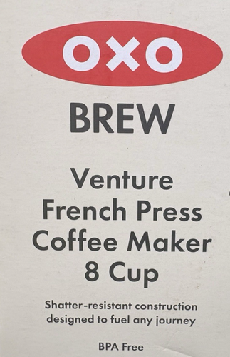 OXO French Press Caffettiera Brew and Servire Caraffa in Vetro 8 Tazze 32oz Nuova con Scatola! - Foto 4 di 9